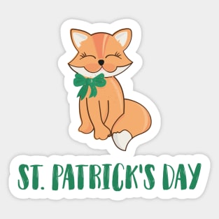 Saint Patrick's Day Fox Sticker